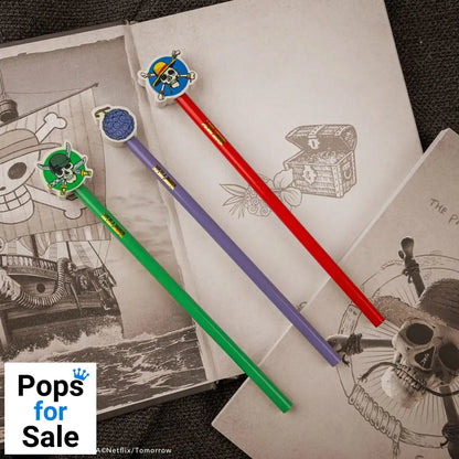 One Piece Pencils with Eraser Topper Gum-gum Fruit Stationery