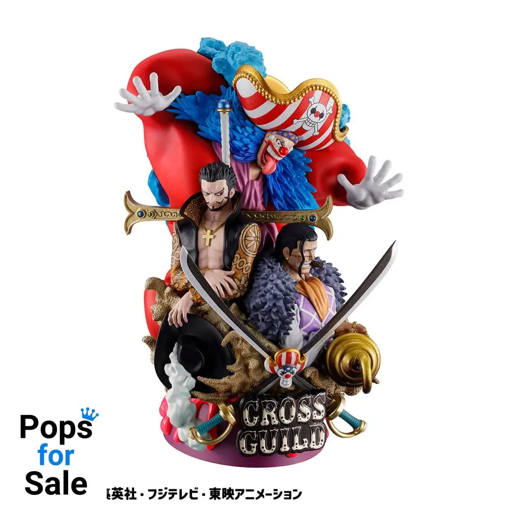 One Piece Petitrama DX PVC Mini Statue Logbox Re Birth 03 Cross Guild 15 cm
