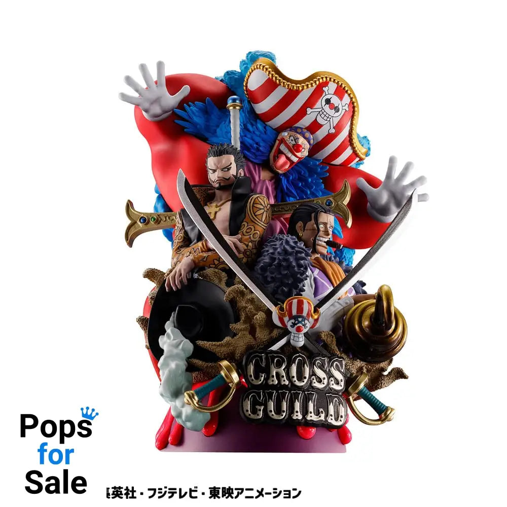 One Piece Petitrama DX PVC Mini Statue Logbox Re Birth 03 Cross Guild 15 cm