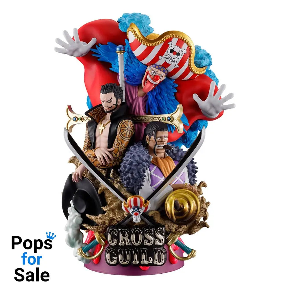 One Piece Petitrama DX PVC Mini Statue Logbox Re Birth 03 Cross Guild 15 cm