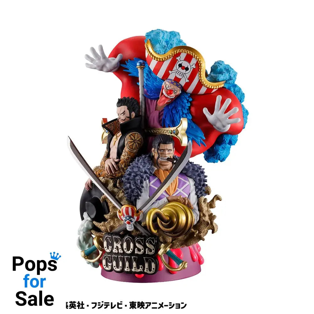 One Piece Petitrama DX PVC Mini Statue Logbox Re Birth 03 Cross Guild 15 cm