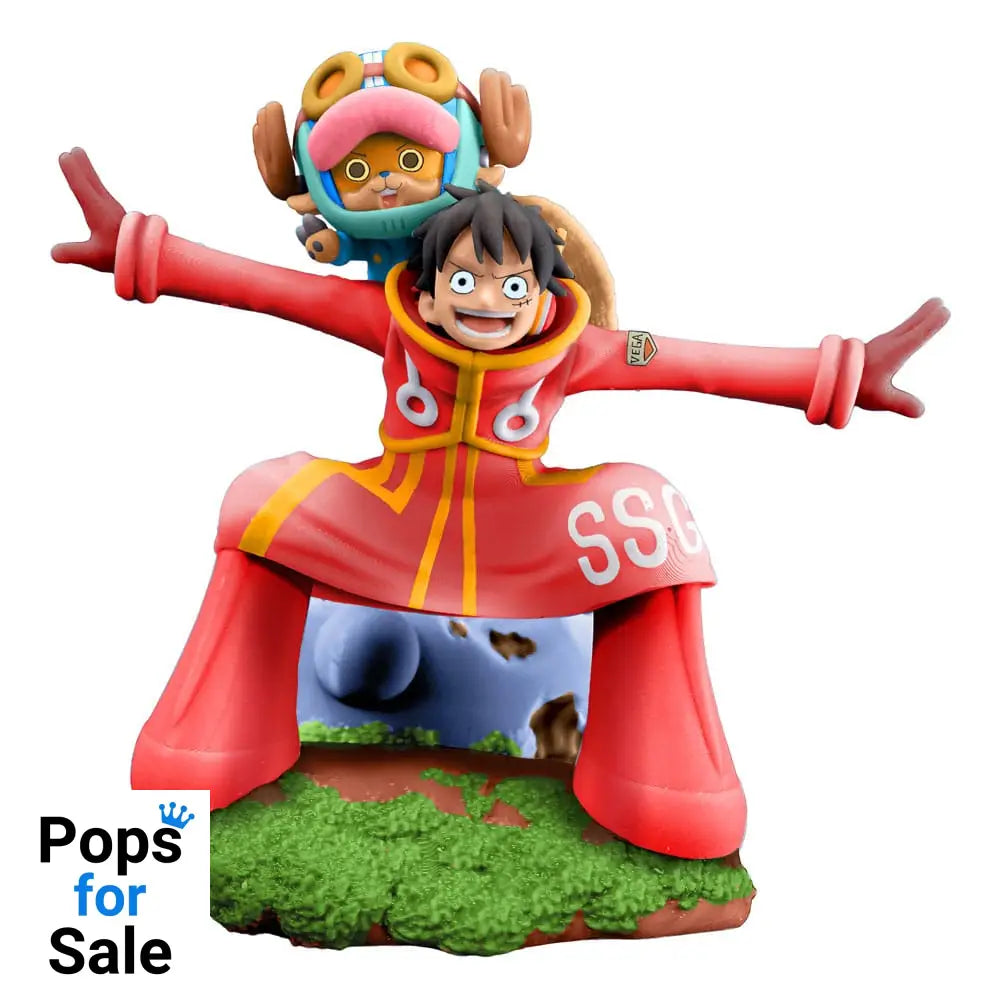 One Piece Petitrama PVC Mini Statue Logbox Re Birth Egghead Set 9 cm Statues