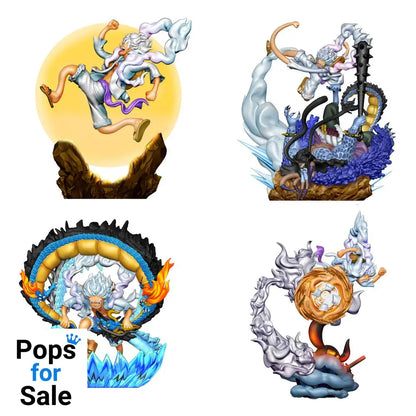 One Piece Petitrama PVC Mini Statue Logbox Re Birth Gear Fifth Special Set 9 cm