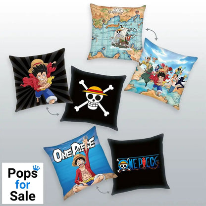 One Piece Pillows 3-Pack Characters 40 x 40 cm Cushions