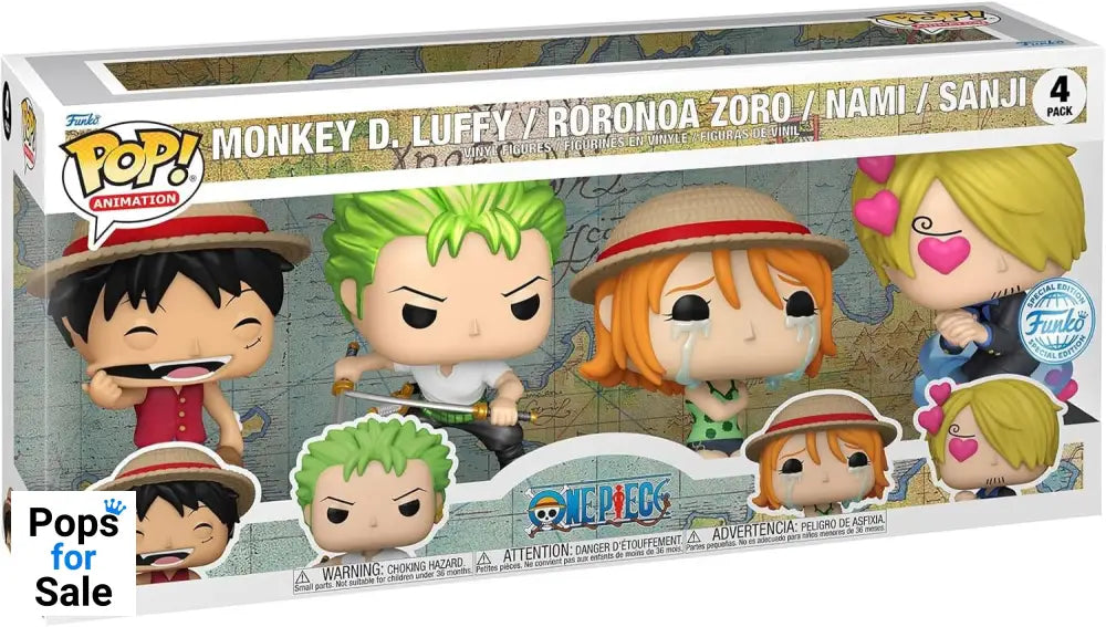 One Piece POP! Animation Vinyl Figure 4-Pack Refresh 4PK(EMEA) 9 cm