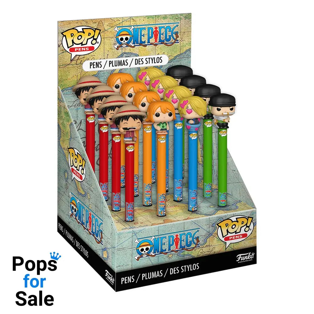 One Piece POP! Homewares Pens with Toppers Display (16) Funko POP Stationery