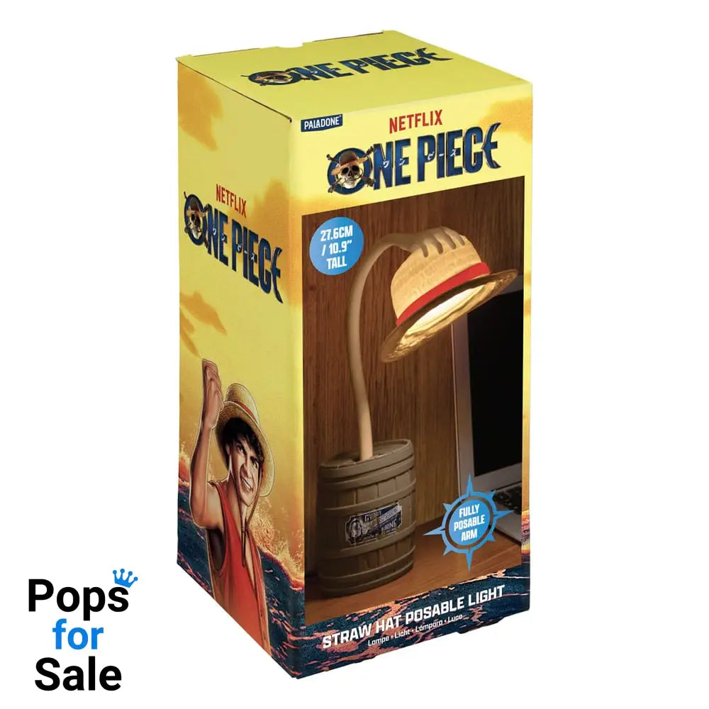 One Piece Posable Desk Light Straw Hat 28 cm