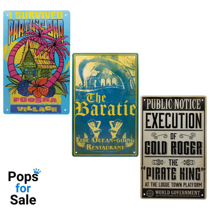 One Piece Set of 3 Tin Signs Tin Sign