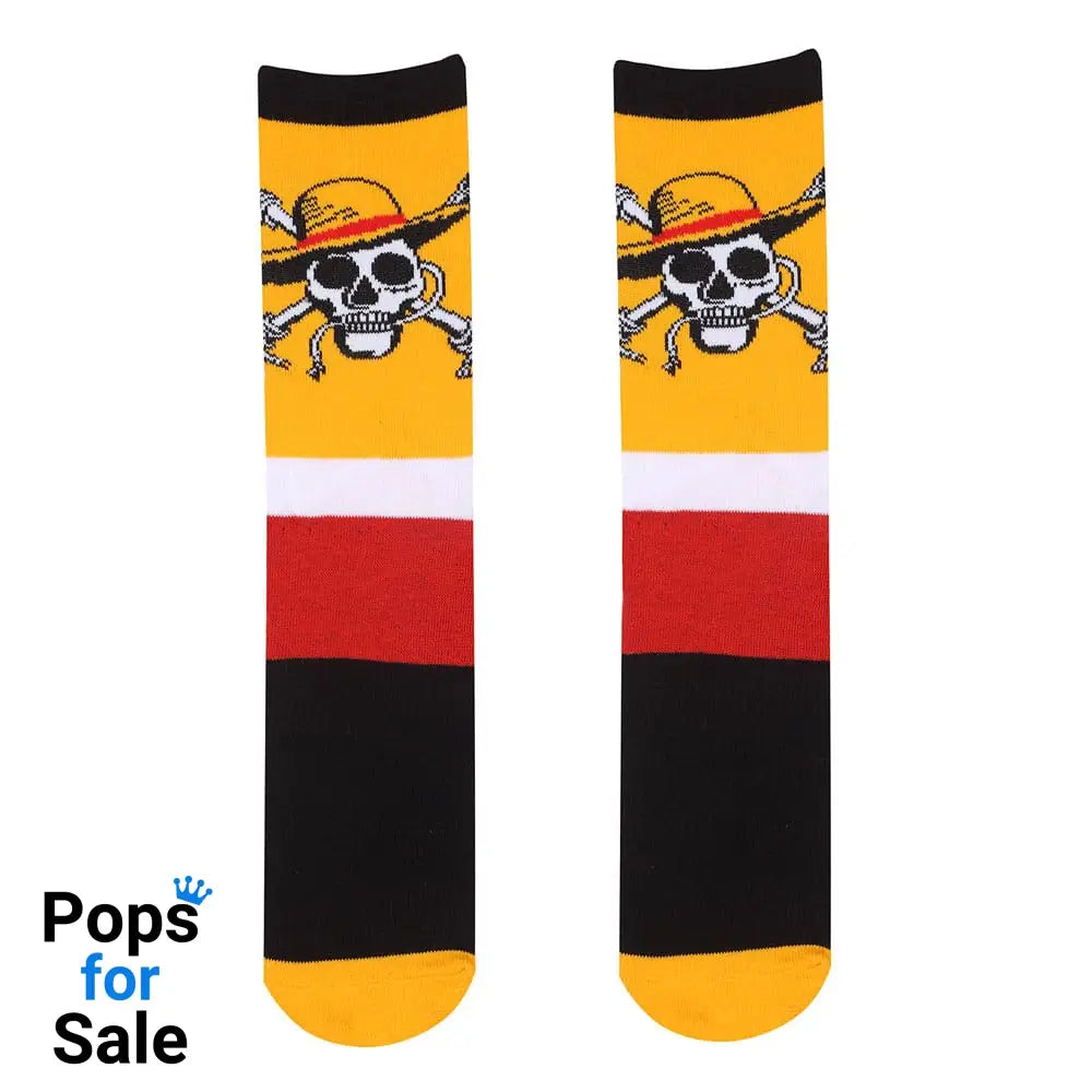 One Piece Socks Cross Bones S-M