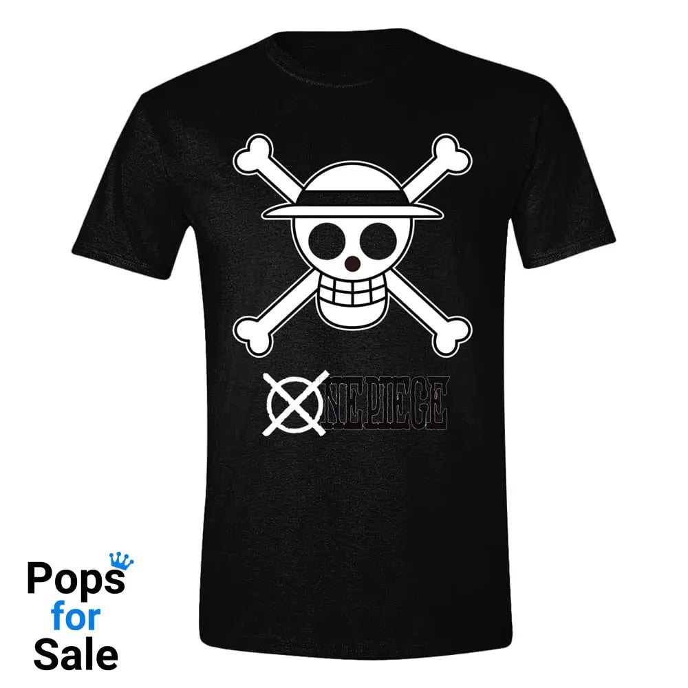 One Piece T-Shirt Skull Black & White