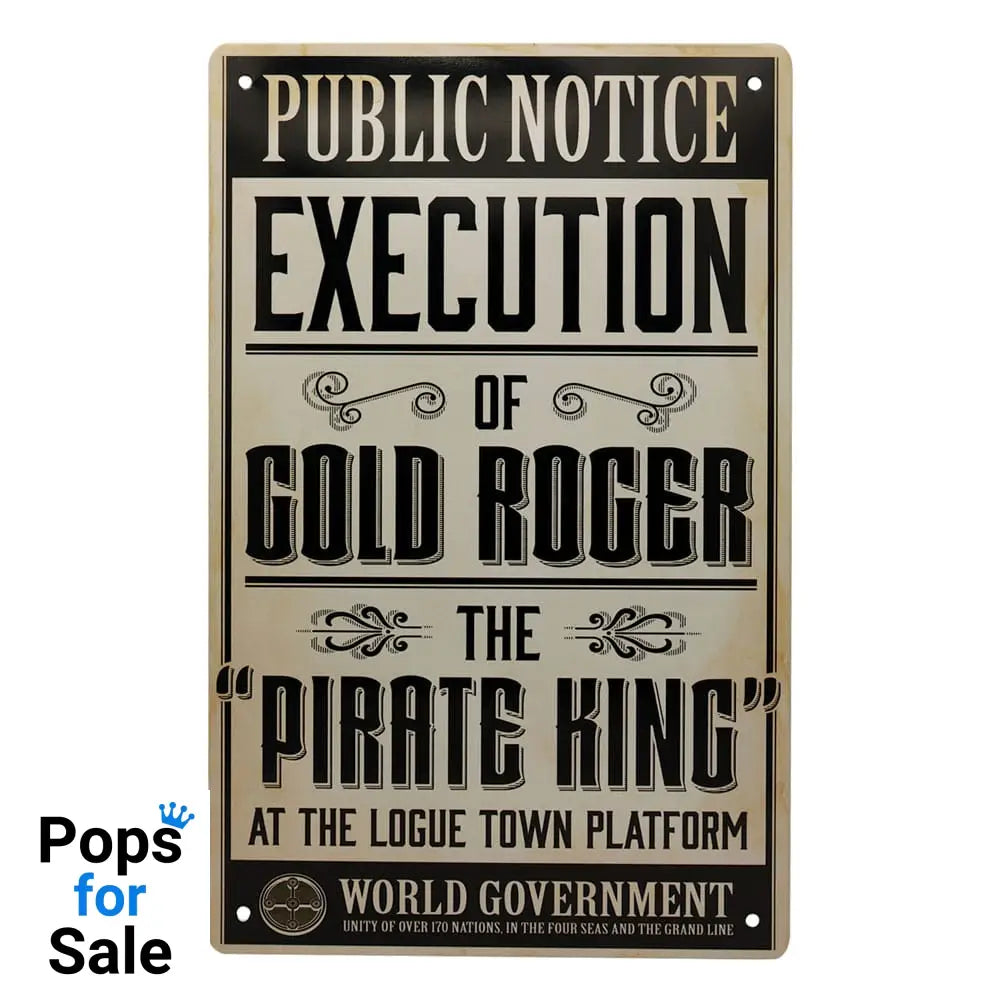 One Piece Tin Signs 3 Pack Tin signs