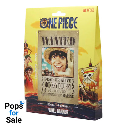 One Piece Wall Banner Luffy Wanted 120 x 85 cm