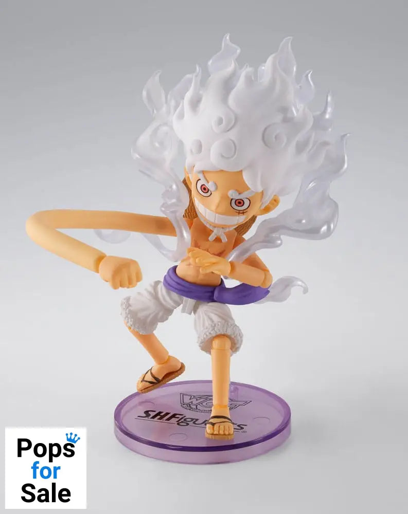 One Piece World Collactable Figures x S.H. Figuarts Action Figure Monkey D. Luffy Gear 5 8 cm Action figures