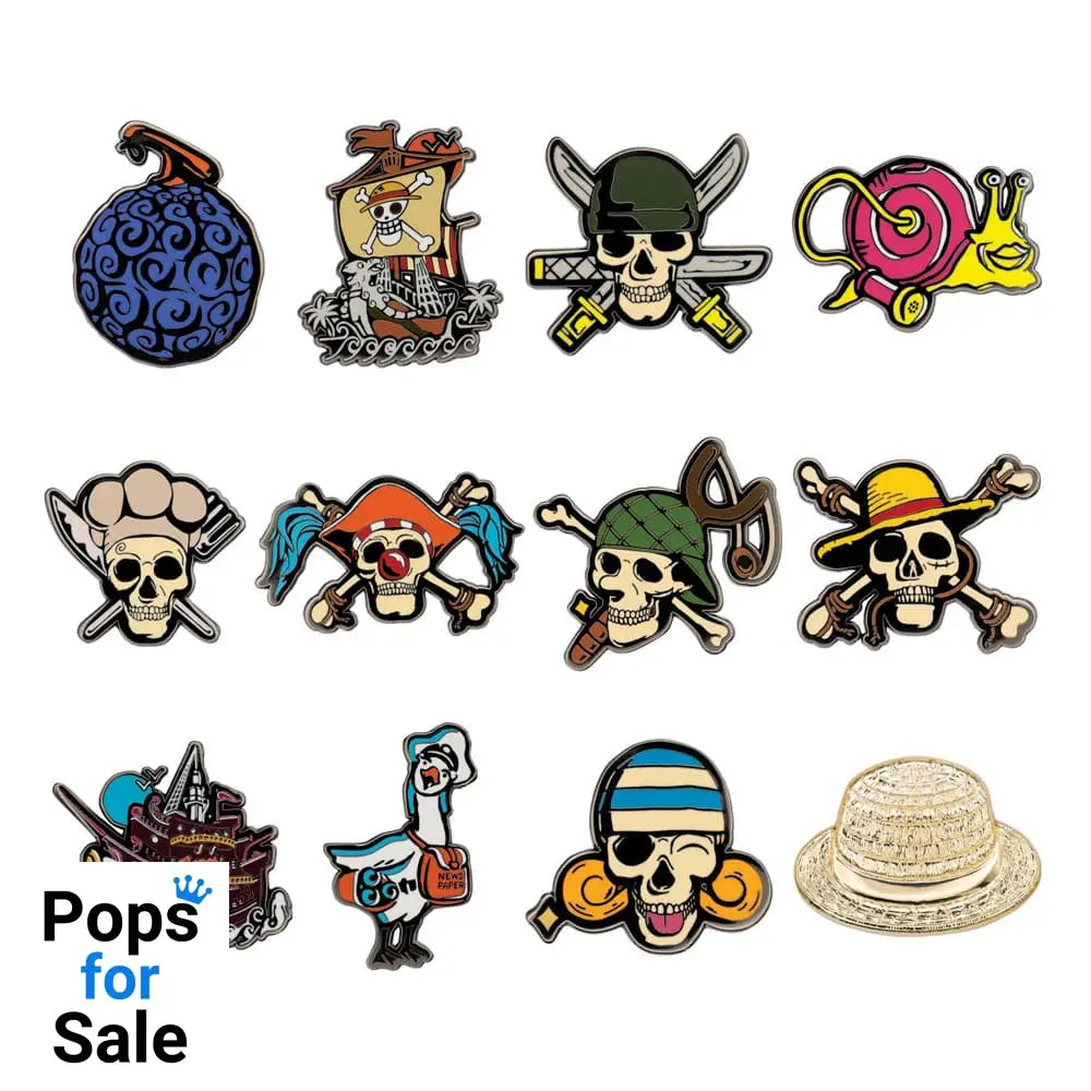 One Piece World Pin Badge Display Mystery Pin Badge (12) Pins & Brooches
