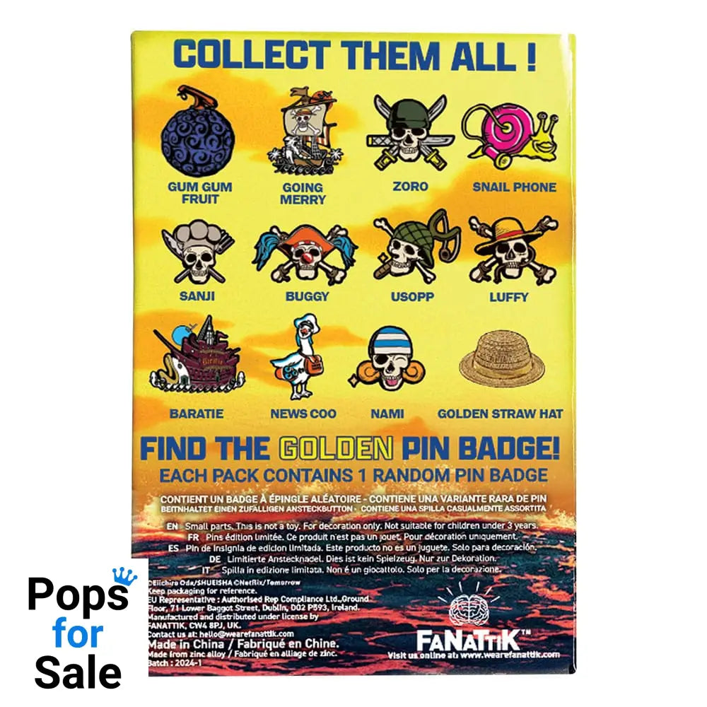 One Piece World Pin Badge Display Mystery Pin Badge (12)