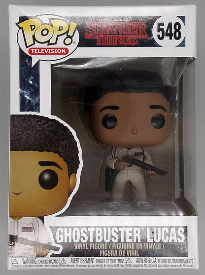 #548 Ghostbuster Lucas - Stranger Things - Box Damaged Funko POP