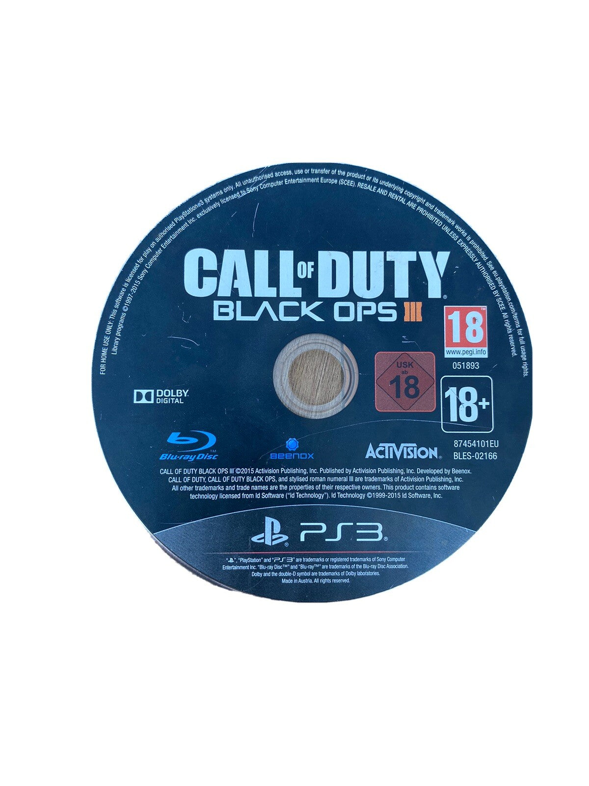 Call of Duty: Black Ops III for Playstation 3 (PS3) - [Just Disc]