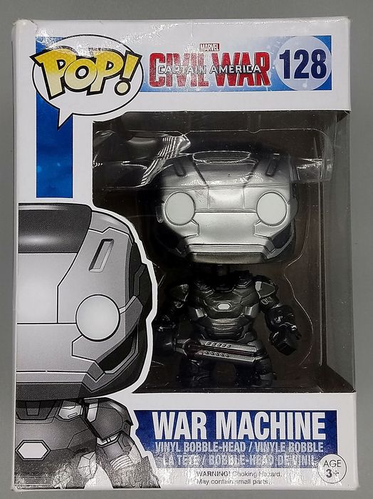 #128 War Machine - Marvel Captain America Civil War Box Damaged Funko POP