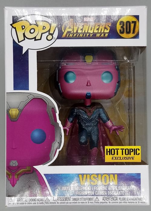 #307 Vision - Metallic - Marvel Avengers Infinity War - Exc Funko POP