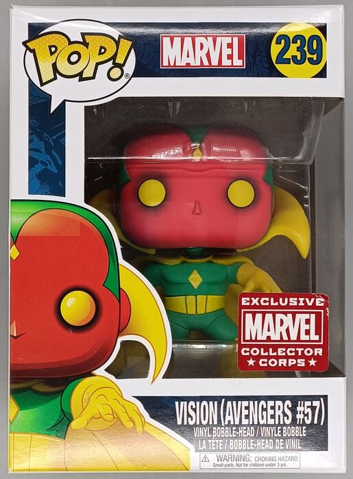 #239 Vision (Avengers #57) - Marvel Collectors Corps Box Damaged Funko POP