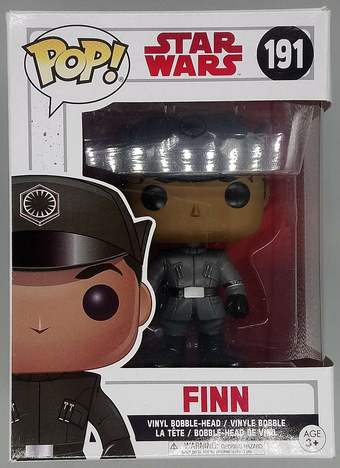 191 Finn (Imperial Disguise) Star Wars Last Jedi Funko POP - Box Damaged