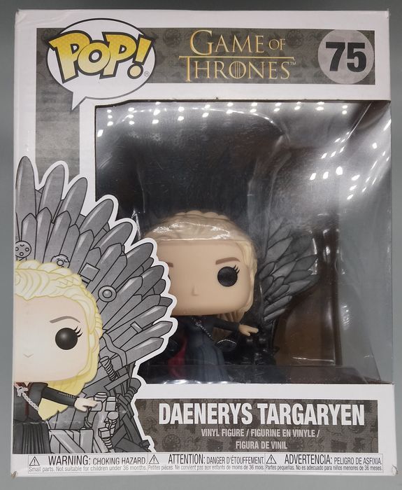 #75 Daenerys Targaryen (Iron Throne) Deluxe Game of T Box Damaged Funko POP
