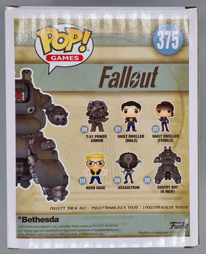 375 Sentry Bot - 6 Inch - Fallout - Funko POP - Box Damaged