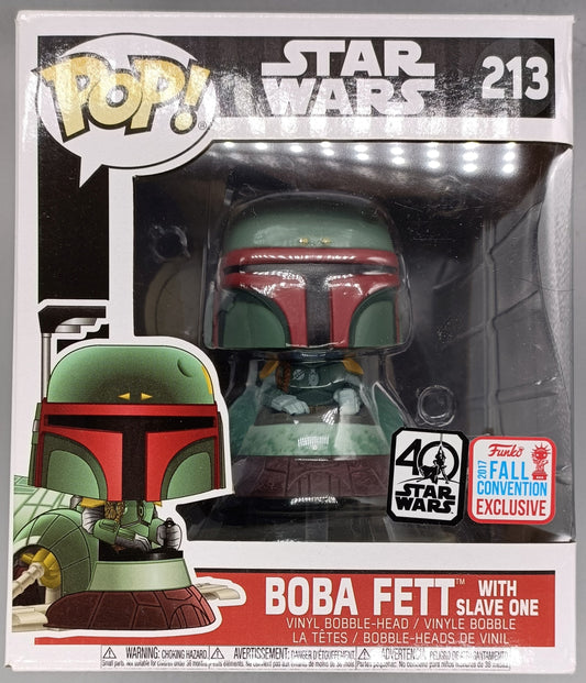 213 Boba Fett (with Slave One) - Deluxe - Star Wars Funko POP - Box Damaged