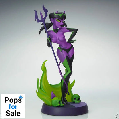 Original Artist Series Statue Devil Girl (Purple and Green Variant) 30 cm
