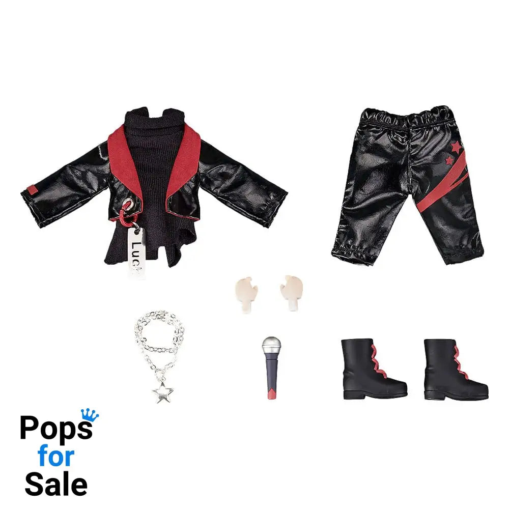 Original Character Accessories for Nendoroid Doll Figures Outfit Set: Idol Outfit - Boy (Deep Red)