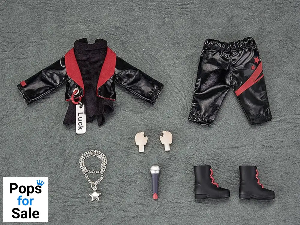 Original Character Accessories for Nendoroid Doll Figures Outfit Set: Idol Outfit - Boy (Deep Red)