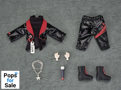 Original Character Accessories for Nendoroid Doll Figures Outfit Set: Idol Outfit - Boy (Deep Red)
