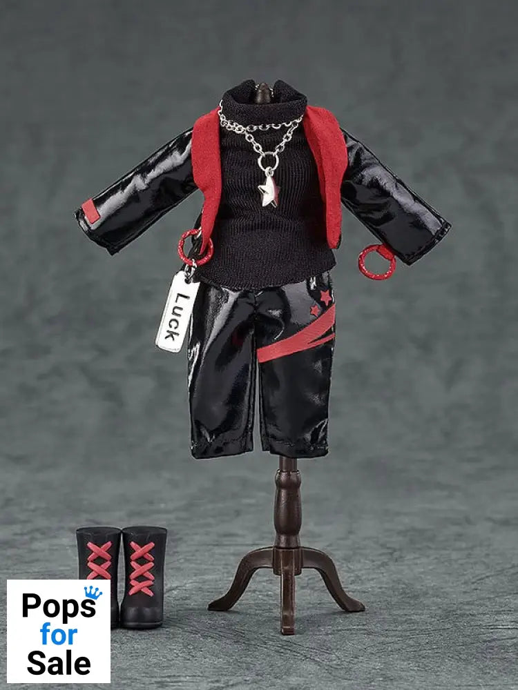 Original Character Accessories for Nendoroid Doll Figures Outfit Set: Idol Outfit - Boy (Deep Red)