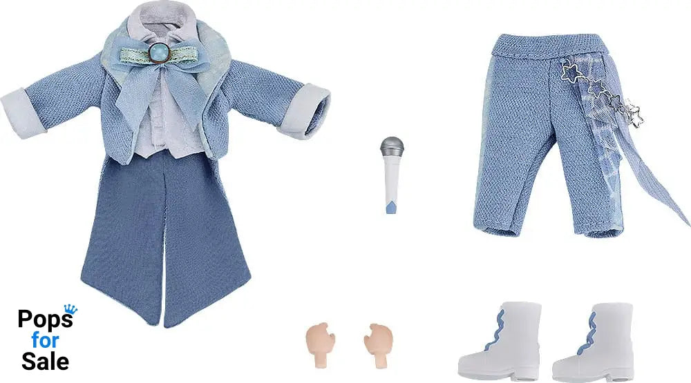 Original Character Accessories for Nendoroid Doll Figures Outfit Set: Idol Outfit - Boy (Sax Blue) Action figures