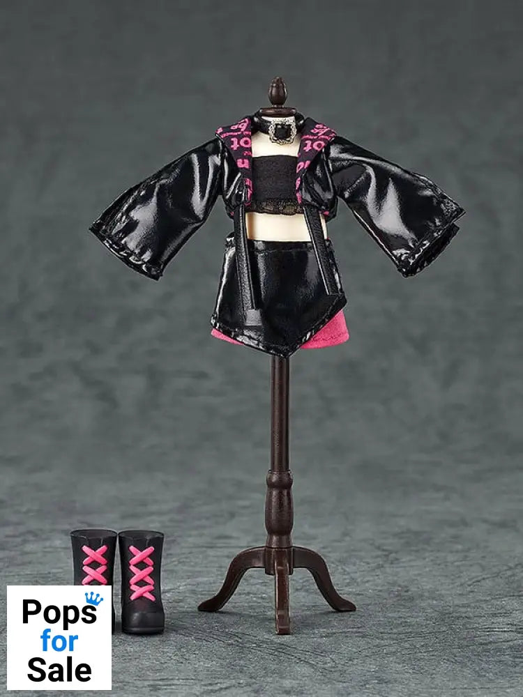 Original Character Accessories for Nendoroid Doll Figures Outfit Set: Idol Outfit - Girl (Rose Red)