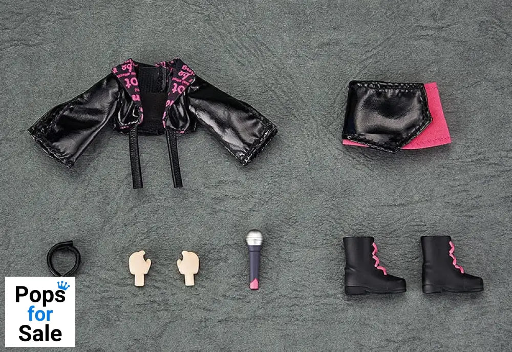 Original Character Accessories for Nendoroid Doll Figures Outfit Set: Idol Outfit - Girl (Rose Red)