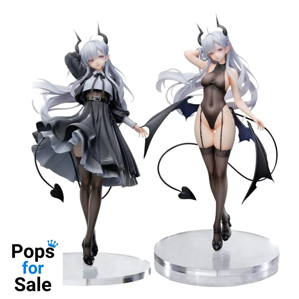 Original Character Fantasias Series Statue 1/6 set of 2 Thea-chan Apprentice Succubus Ver. (Regular Outfit & Underwear Edition) 29 cm