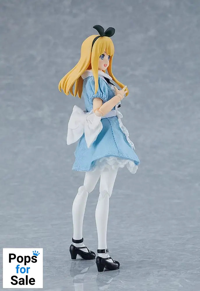 Original Character Figma Action Figure Female Body (Alice) with Dress and Apron Outfit 13 cm