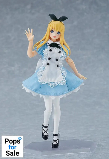 Original Character Figma Action Figure Female Body (Alice) with Dress and Apron Outfit 13 cm