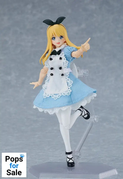 Original Character Figma Action Figure Female Body (Alice) with Dress and Apron Outfit 13 cm