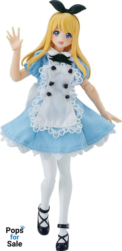 Original Character Figma Action Figure Female Body (Alice) with Dress and Apron Outfit 13 cm Action figures