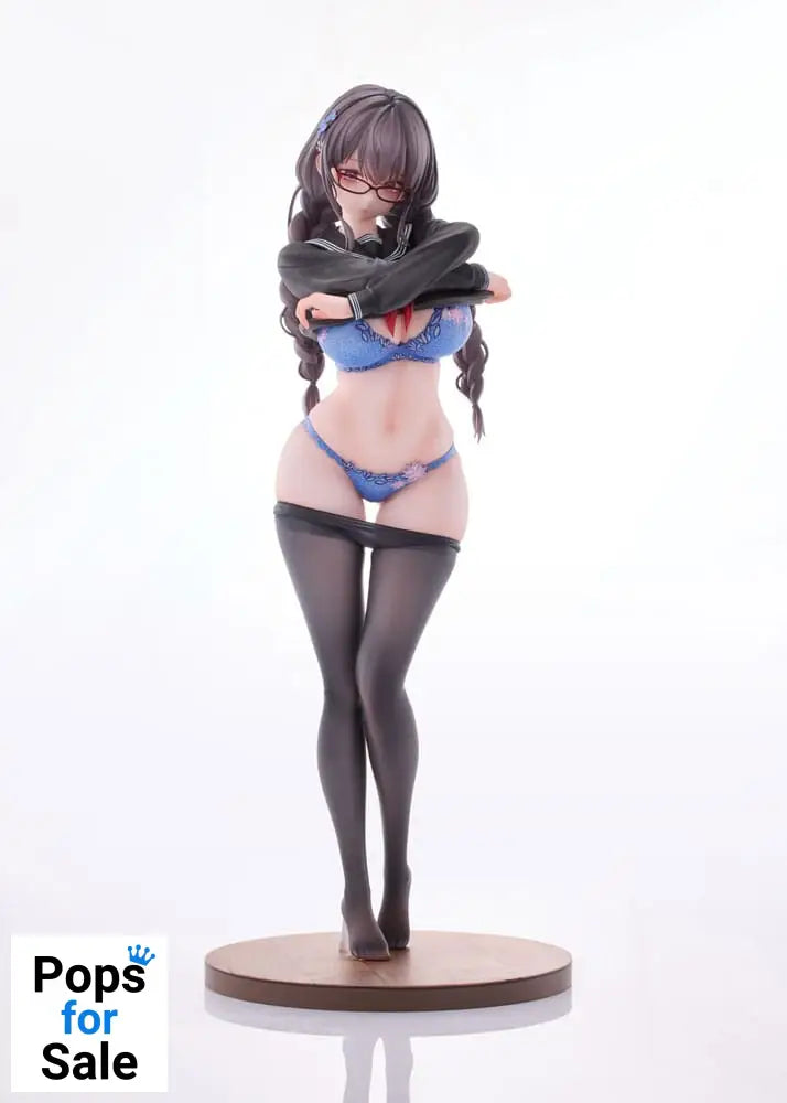 Original Character PVC 1/6 Gap Glasses Girl Who Doesn't Want To Take Physical Education Class 28 cm