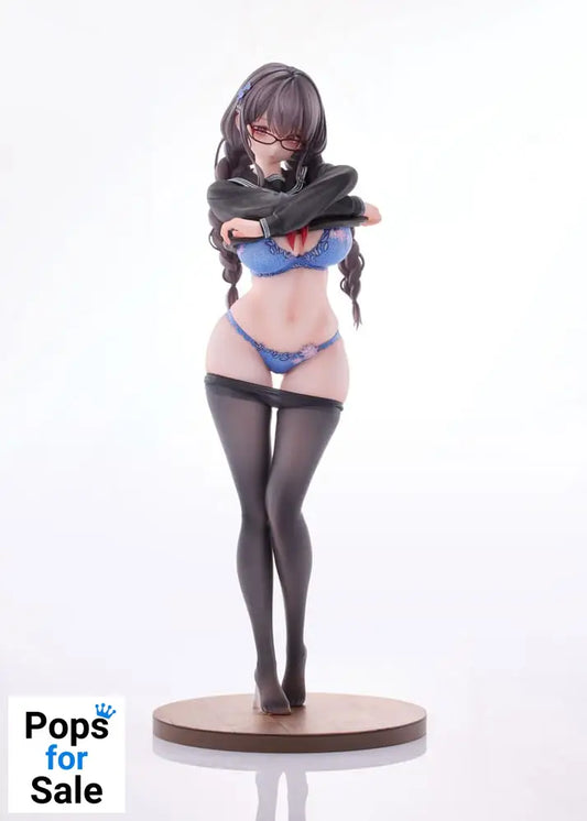 Original Character PVC 1/6 Gap Glasses Girl Who Doesn't Want To Take Physical Education Class 28 cm