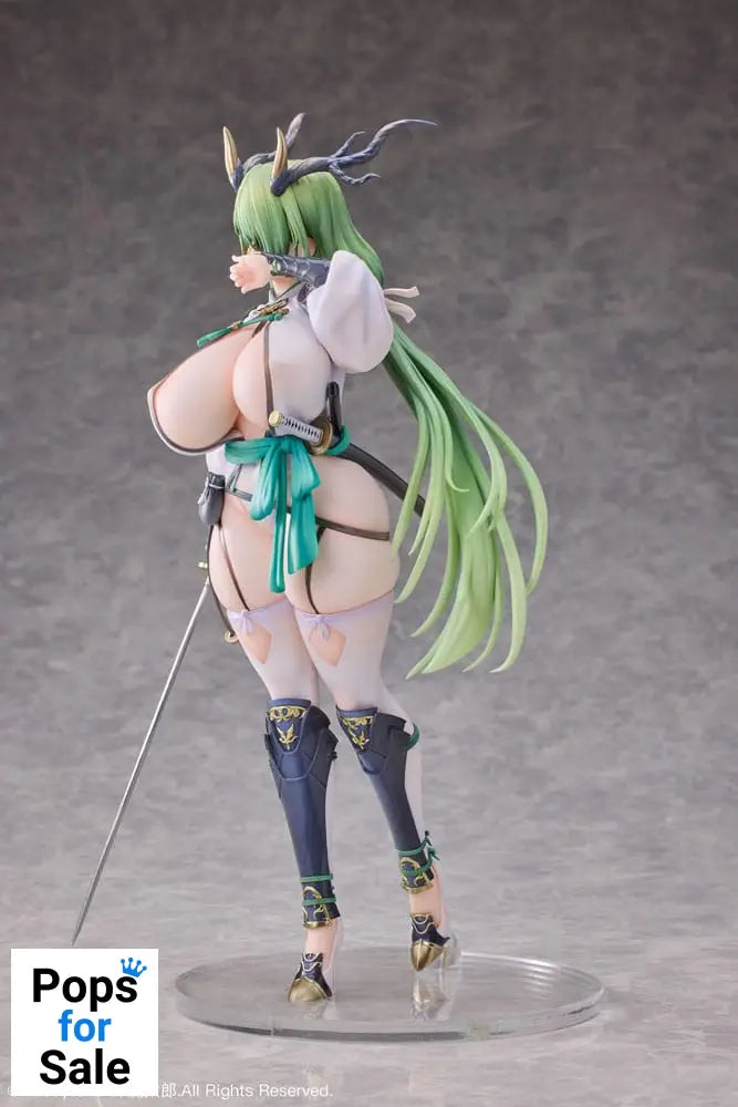 Original Character PVC Statue 1/6 Dokuganryu-chan Illustrated by Mataro 30 cm