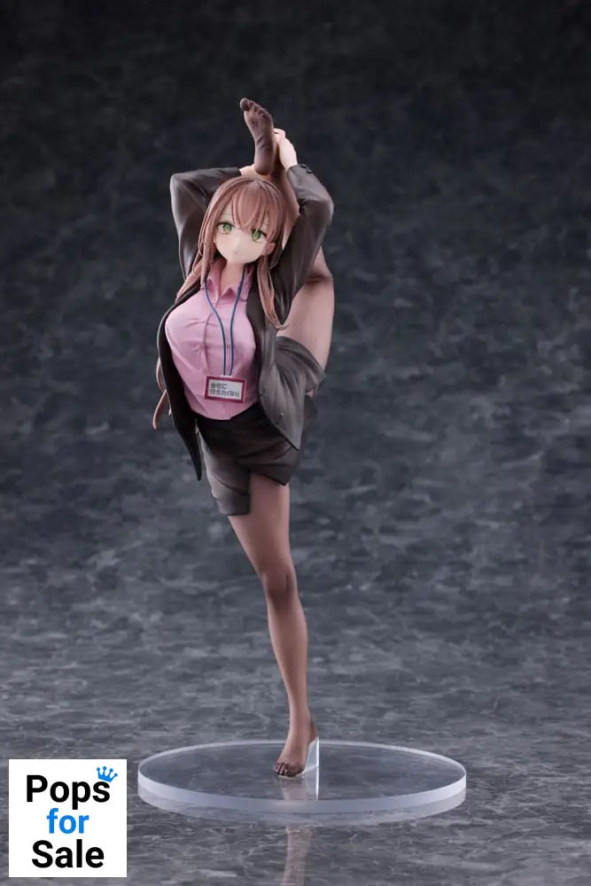 Original Character PVC Statue 1/6 OL-chan Who Doesn’t Want to Go to Work Pink Ver. 26 cm Statues