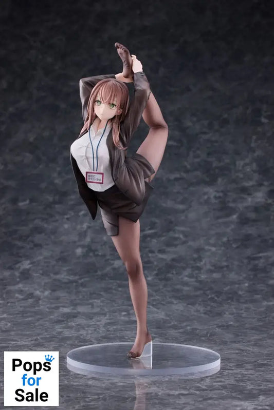Original Character PVC Statue 1/6 OL-chan Who Doesn't Want to Go to Work White Ver. 26 cm