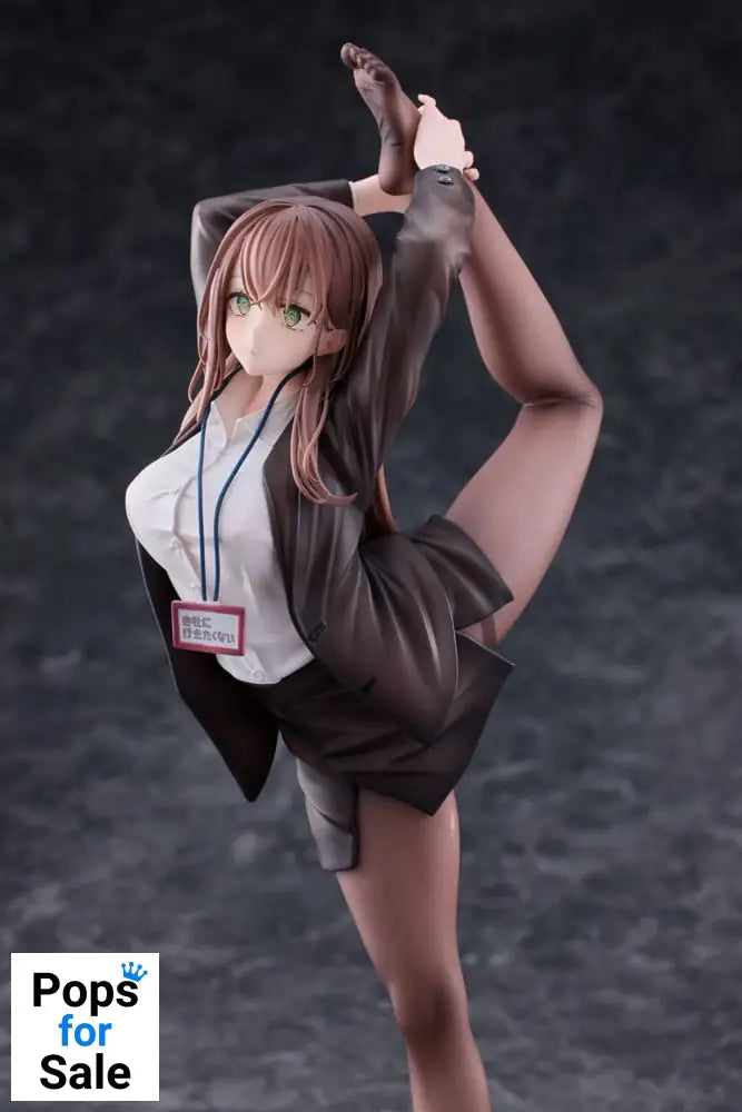 Original Character PVC Statue 1/6 OL-chan Who Doesn't Want to Go to Work White Ver. 26 cm