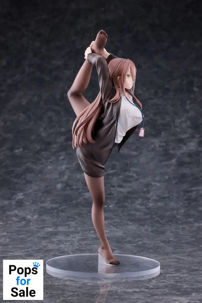 Original Character PVC Statue 1/6 OL-chan Who Doesn't Want to Go to Work White Ver. 26 cm