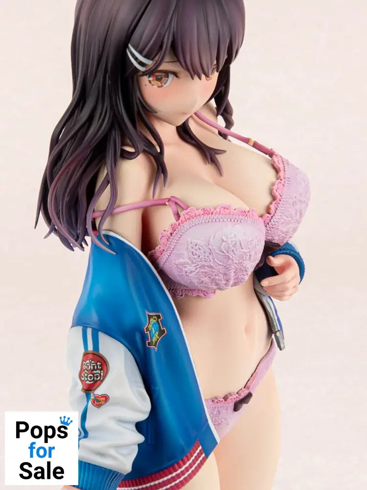 Original Character PVC Statue 1/6 Sukajan Jacket Kanojo wa Cool de Itai! Kyouka Kagura 27 cm