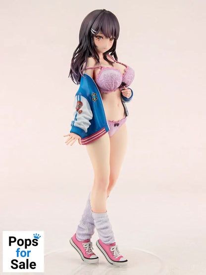 Original Character PVC Statue 1/6 Sukajan Jacket Kanojo wa Cool de Itai! Kyouka Kagura 27 cm